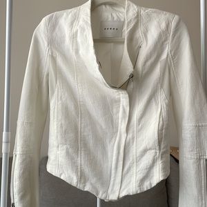 White blank nyc jacket